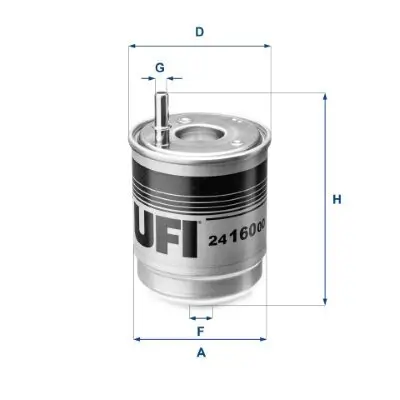 Kraftstofffilter UFI 24.160.00 Bild Kraftstofffilter UFI 24.160.00