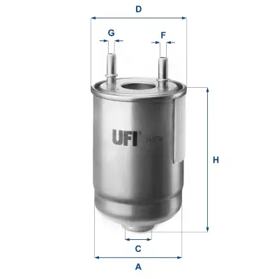 Kraftstofffilter UFI 24.187.00 Bild Kraftstofffilter UFI 24.187.00
