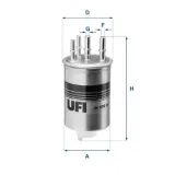 Kraftstofffilter UFI 24.188.00