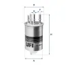 Kraftstofffilter UFI 24.190.00