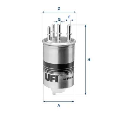 Kraftstofffilter UFI 24.190.00 Bild Kraftstofffilter UFI 24.190.00