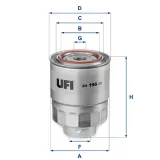 Kraftstofffilter UFI 24.196.00