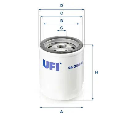 Kraftstofffilter UFI 24.304.00
