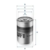 Kraftstofffilter UFI 24.307.00