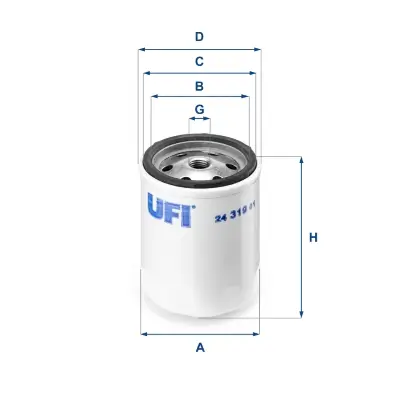 Kraftstofffilter UFI 24.319.01