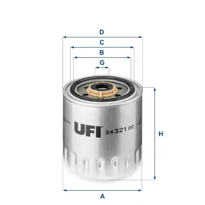 Kraftstofffilter UFI 24.321.00