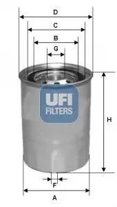 Kraftstofffilter UFI 24.327.00