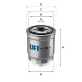 Kraftstofffilter UFI 24.350.00