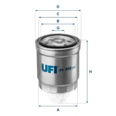 Kraftstofffilter UFI 24.350.02 Bild Kraftstofffilter UFI 24.350.02