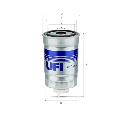 Kraftstofffilter UFI 24.351.00
