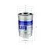 Kraftstofffilter UFI 24.351.00