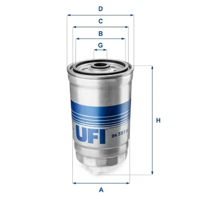 Kraftstofffilter UFI 24.351.01 Bild Kraftstofffilter UFI 24.351.01