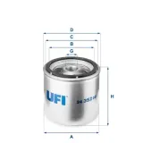 Kraftstofffilter UFI 24.352.00