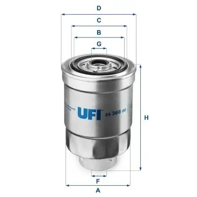 Kraftstofffilter UFI 24.366.00 Bild Kraftstofffilter UFI 24.366.00