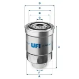 Kraftstofffilter UFI 24.366.00