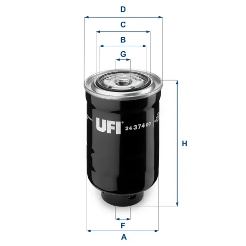 Kraftstofffilter UFI 24.374.00 Bild Kraftstofffilter UFI 24.374.00