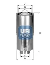 Kraftstofffilter UFI 24.380.00 Bild Kraftstofffilter UFI 24.380.00