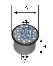 Kraftstofffilter UFI 24.390.00 Bild Kraftstofffilter UFI 24.390.00