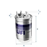 Kraftstofffilter UFI 24.400.00