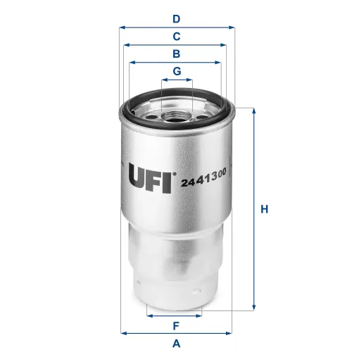 Kraftstofffilter UFI 24.413.00 Bild Kraftstofffilter UFI 24.413.00