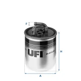 Kraftstofffilter UFI 24.416.00