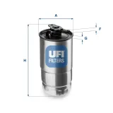 Kraftstofffilter UFI 24.427.00