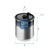 Kraftstofffilter UFI 24.429.00