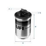 Kraftstofffilter UFI 24.430.00