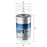 Kraftstofffilter UFI 24.434.00