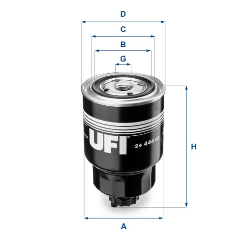 Kraftstofffilter UFI 24.444.00 Bild Kraftstofffilter UFI 24.444.00