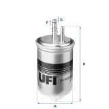 Kraftstofffilter UFI 24.445.00