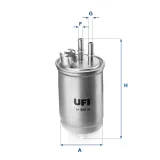 Kraftstofffilter UFI 24.450.00
