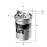 Kraftstofffilter UFI 24.451.00