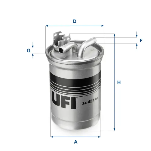 Kraftstofffilter UFI 24.451.00 Bild Kraftstofffilter UFI 24.451.00