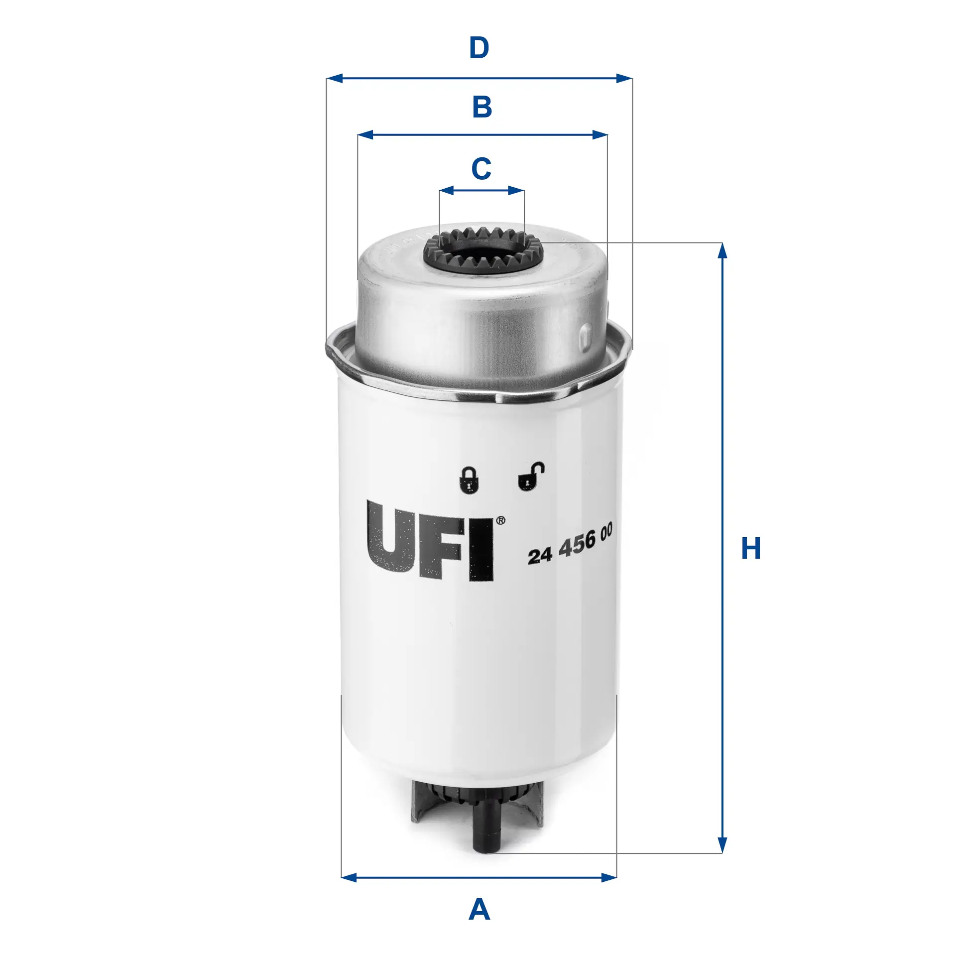 Kraftstofffilter UFI 24.456.00