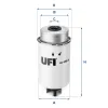 Kraftstofffilter UFI 24.456.00
