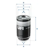 Kraftstofffilter UFI 24.468.00