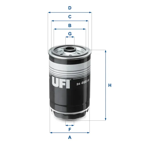 Kraftstofffilter UFI 24.468.00 Bild Kraftstofffilter UFI 24.468.00