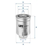 Kraftstofffilter UFI 24.469.00