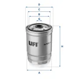 Kraftstofffilter UFI 24.528.01