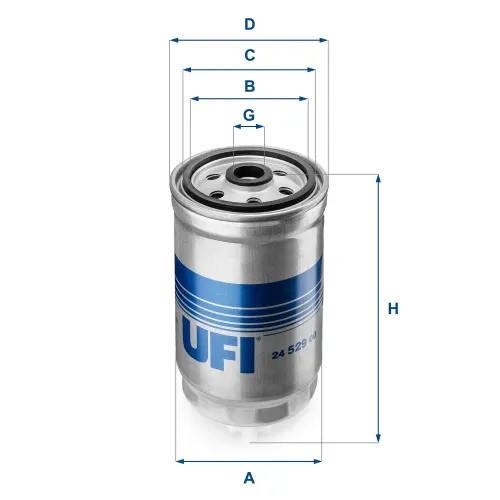 Kraftstofffilter UFI 24.529.00 Bild Kraftstofffilter UFI 24.529.00