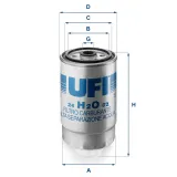 Kraftstofffilter UFI 24.H2O.02