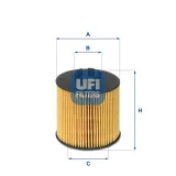 Ölfilter UFI 25.047.00