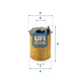 Ölfilter UFI 25.187.00