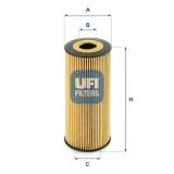 Ölfilter UFI 25.198.00