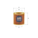 Ölfilter UFI 25.232.00