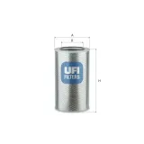 Filter, Arbeitshydraulik UFI 25.922.00