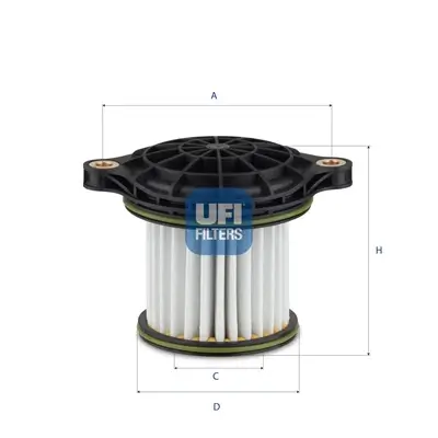 Filter, Arbeitshydraulik UFI 25.TG1.00