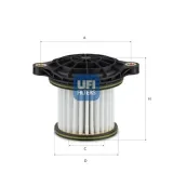 Filter, Arbeitshydraulik UFI 25.TG1.00