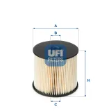 Kraftstofffilter UFI 26.003.00